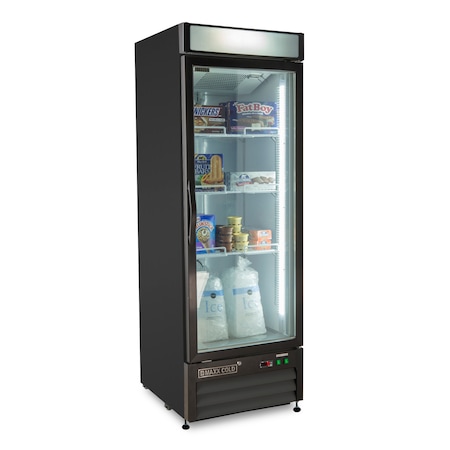 Maxx Cold Freezer 16 cu.ft., Single Door, Commercial Merchandiser, Black/Glass MXM1-16FB